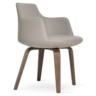 Dervish Armchair sohoConcept Upholstery Color: Blue - Leg Color: Wenge