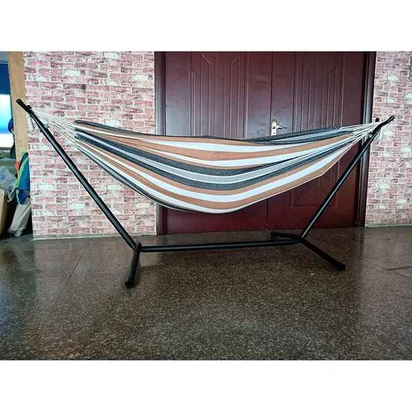 Ocean Stripe Double Classic 2 Person Hammock with Stand
