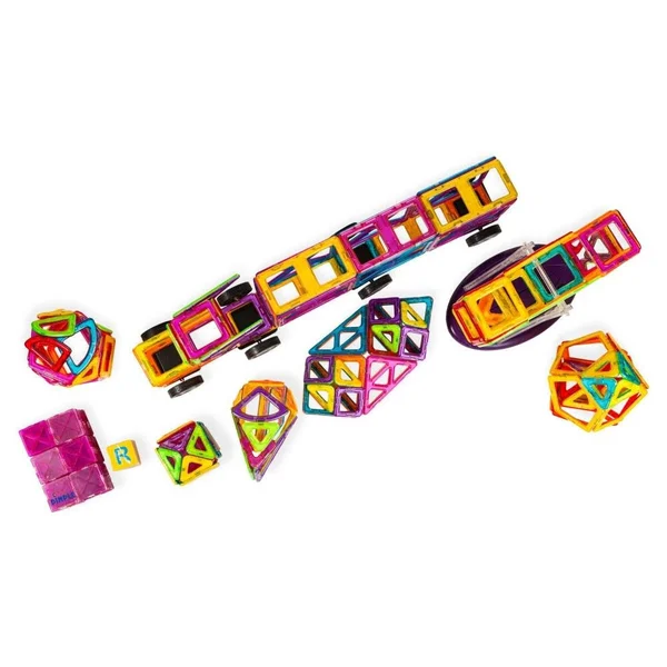 Magneticals Magnet Toys Tile Set, Pack of Two 198-piece Set - Total 396 Pieces, Learning and Exploration Magnet Toys Set, Stem E