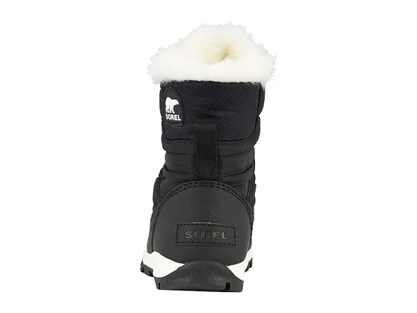 Sorel Youth Whitney Short Lace Boot - 3 - Black, Sea Salt