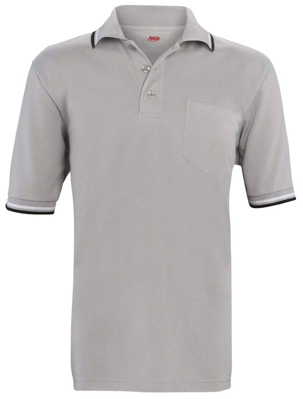Adams Baseball/Softball Short Sleeve Umpire Shirt, Grey, Size: XXL