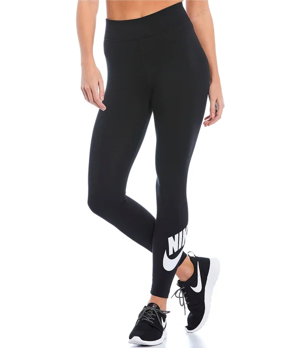 Nike Women's High-Waisted Sportswear Leggings - XL, Black
