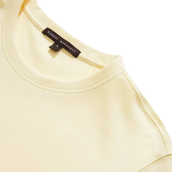 Georgia Crew Neck T-Shirt, M, Pale Yellow