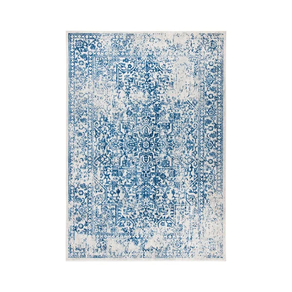 Safavieh Evoke Rug Collection EVK256N - Ivory, Navy - 9& x 12&