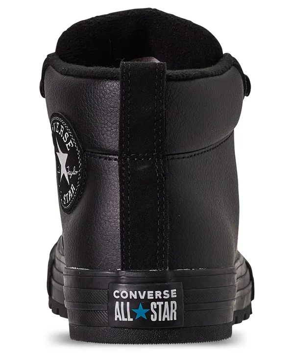 Converse Chuck Taylor All Star Street Leather Mid Mens Sneakers - 12 Medium, Black