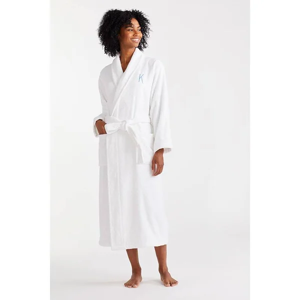 The Company Store Women's Small Magenta Turkish Cotton Long Robe - Pink