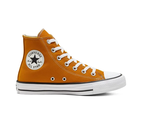 Women's Converse Chuck Taylor All Star High-Top Sneaker - Saffron Yellow - Size Womens 11, Mens 9