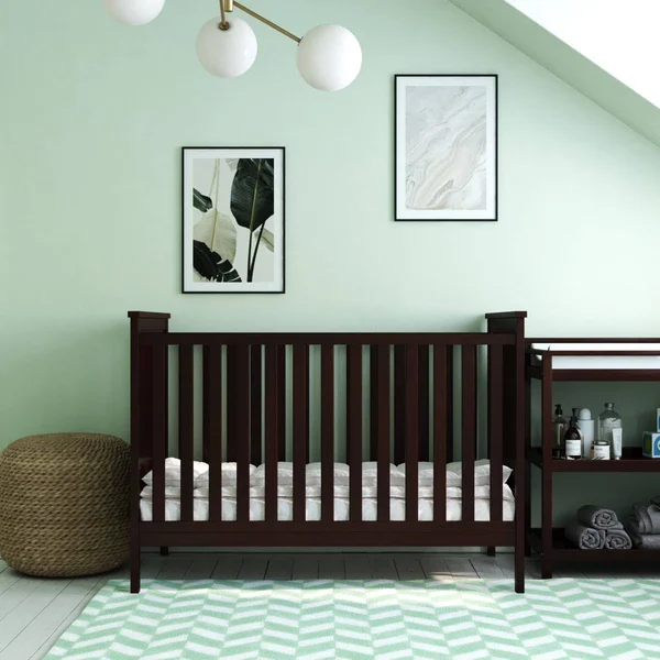 Baby Relax De74861 Eloise 3-in-1 Convertible Crib, Espresso, Brown