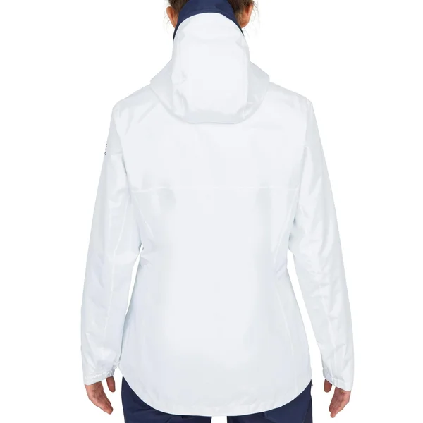 Tribord Women's 100, Waterproof Sailing Jacket in Snowy White, Size 2XL
