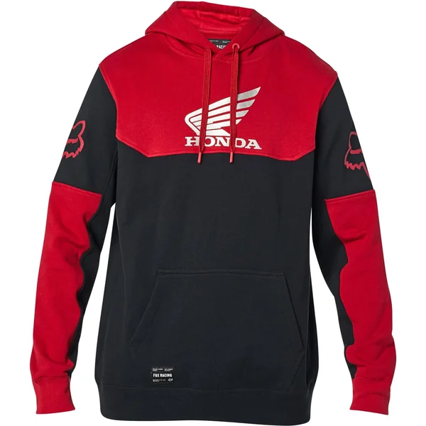Fox Racing Honda Pullover Hoodie - Black/Red - Large