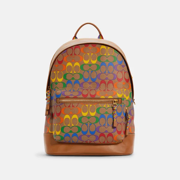 Coach Bags - Coach Backpack Large Rainbow Multicolor, Color: Brown/Yellow, Size: Large, Marlenis_1973's Closet