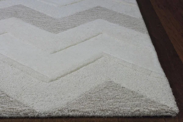 Kas Rugs Eternity 1077 Ivory Chevron Area Rug 5' x 8'