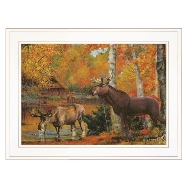 Peaceful Retreat by Ed Wargo Hang Framed Print, White Frame