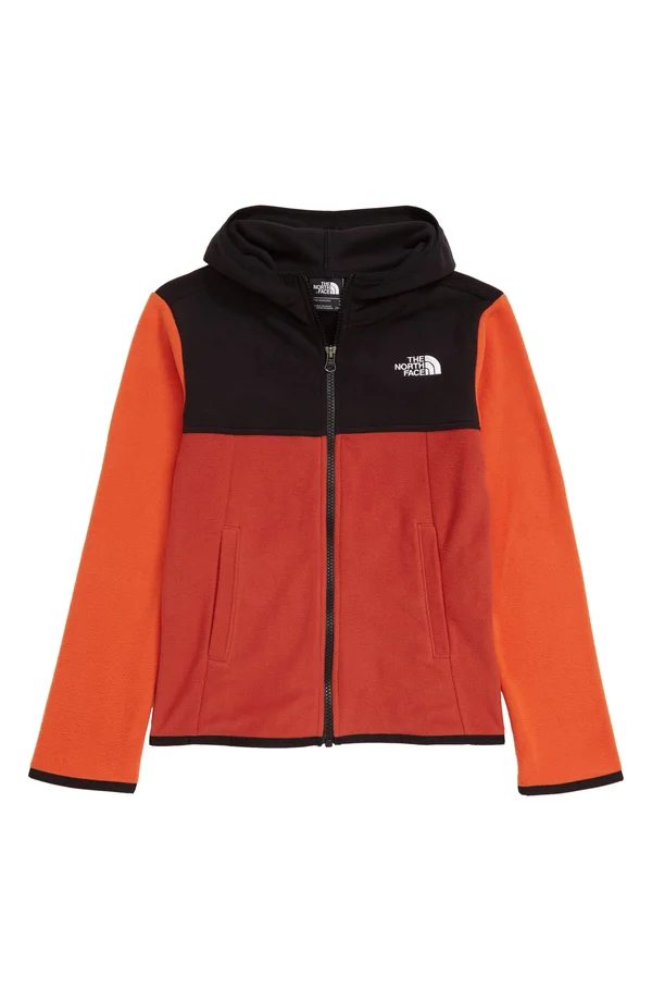 The North Face Boys& Glacier Full Zip Hoodie - Large - Ketchup Red