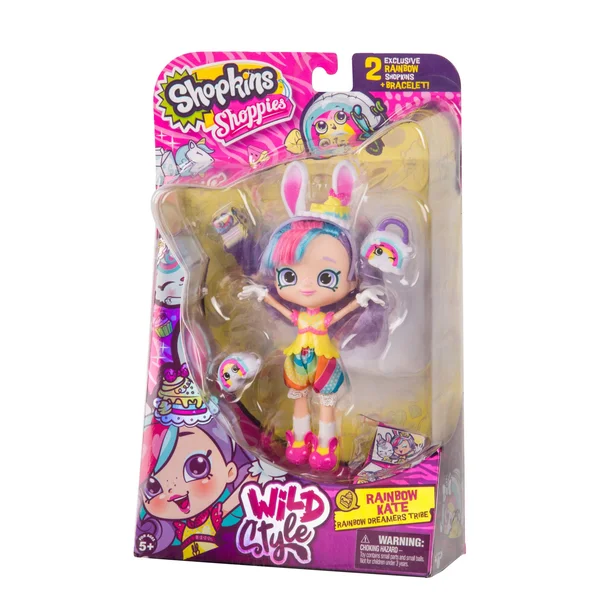 Shopkins Shoppies Wild Style Rainbow Kate Doll