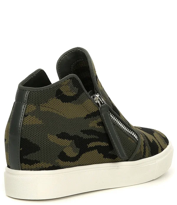 Steve Madden Click Hidden Wedge High Top Sneaker - Metallic - 7.5 M