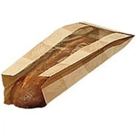 Bagcraft 300863 R3J 6.5 x 2 x 17.75 in. EcoCraft Artisan Dubl-Panel Bread Bag - Case of 500
