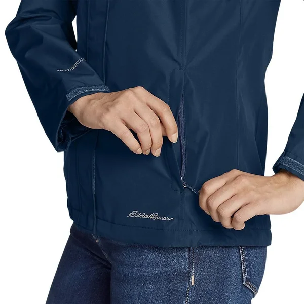Eddie Bauer Women's Rainfoil Packable Jacket - Blue - Xs