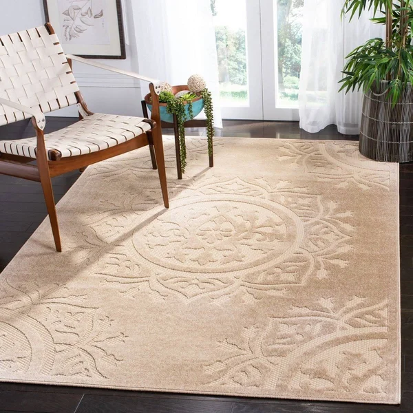 Safavieh Cottage COT930L Light Beige - Cream Rug 2&3x22 x 8& Runner