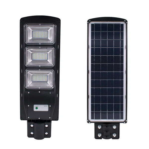 VEVOR 60W LED Solar Power Street Lights Outdoor Road Pole Security Light Lamp IP65+Arm