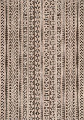 nuLOOM Outdoor Jamie Rug OWDN30B Brown Rug 5& x 8&
