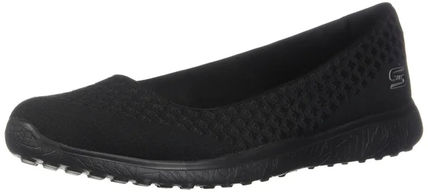 Skechers Sport Women's Microburst One Up Fashion Sneaker, Black