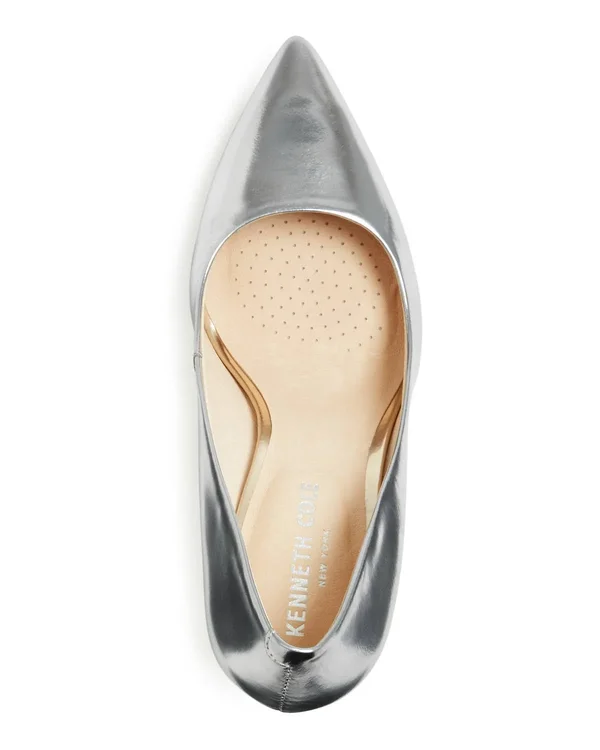 Kenneth Cole Women's Riley Pointed-Toe Pumps - Silver