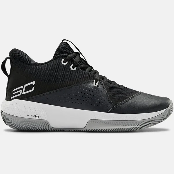 Under Armour Adult SC 3Zer0 IV Basketball Shoes - Black - 11/12.5