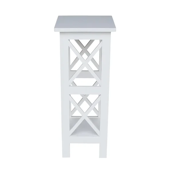 International Concepts 30 inch X-Sided Plant Stand, White