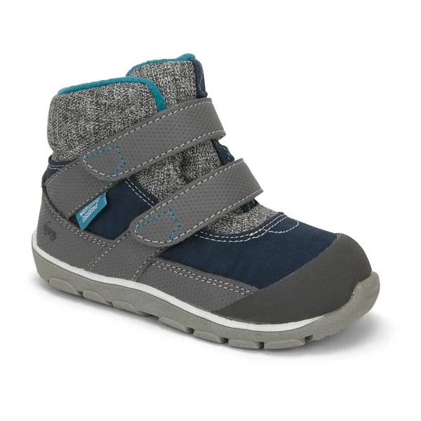 Atlas Waterproof/Insulated Boot - Navy/Grey 1