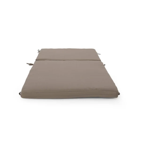 Cape Coral Outdoor Water Resistant Fabric Lounge Cushion by Christopher Knight Home - Dark Gray