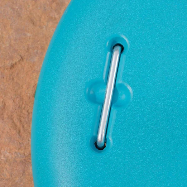 Noble House Guadalupe 88 lbs. Round Patio Umbrella Base in Teal, Blue