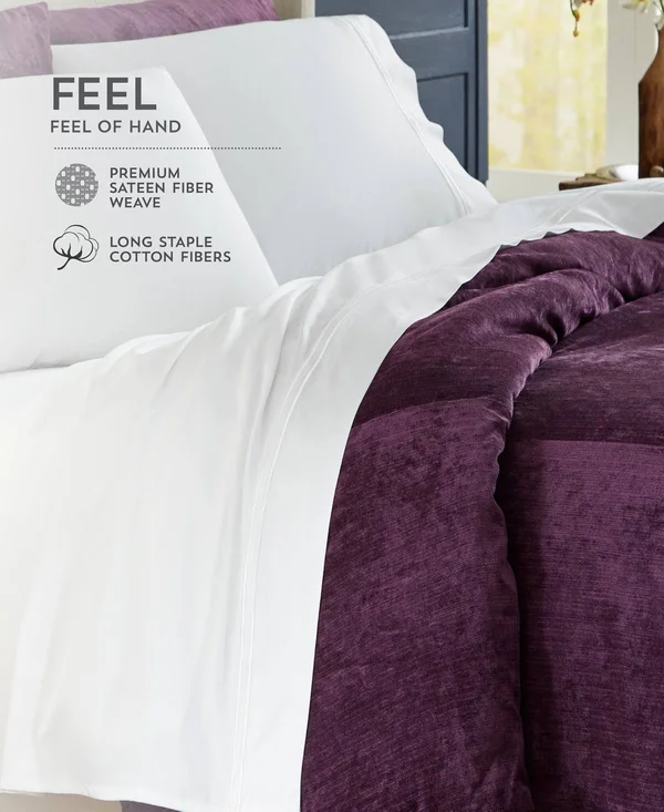 PureCare Premium Bamboo Pillowcase Set King, White