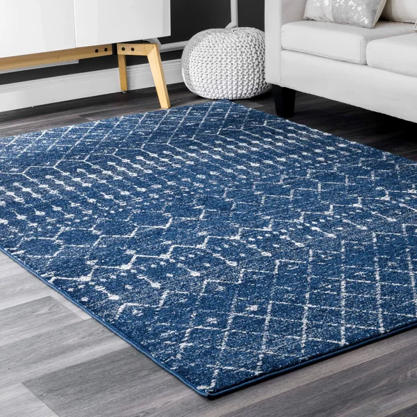 nuLOOM Rugs Moroccan Blythe Blue 9& 10x22 x 14& Area Rug