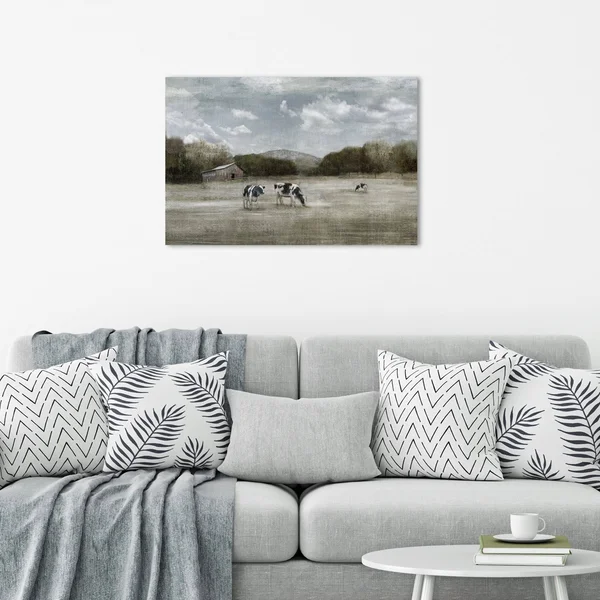 Country Satisfaction by Nan Wrapped Canvas Painting Art Print - Size: 24 x 36
