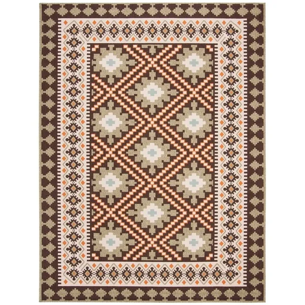 Safavieh Veranda Eyvor Indoor/ Outdoor Rug - 2&3x22 x 8& Runner - Ivory/Blue