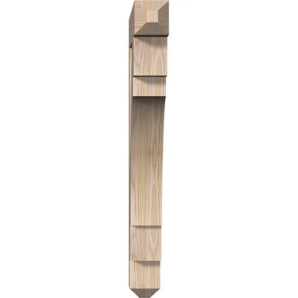 3 1/2x22W x 24x22D x 32x22H Merced Craftsman Smooth BRACKET, Douglas Fir