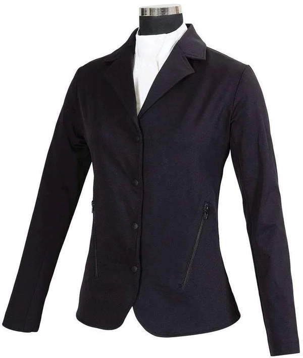 Equine Couture Ladies Addison Show Coat - L - Black