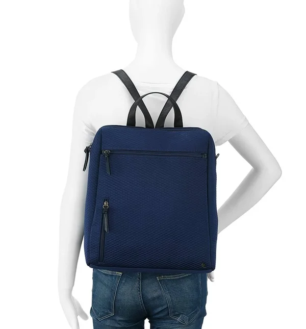 Elliott Lucca Black Neoprene Large Backpack Olvera #106982, Nwt