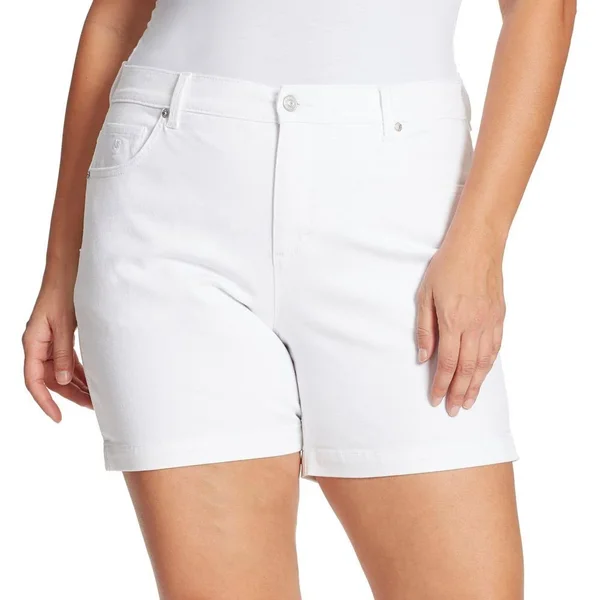 Women's Gloria Vanderbilt Amanda Shorts, Size: 22 W, Natural