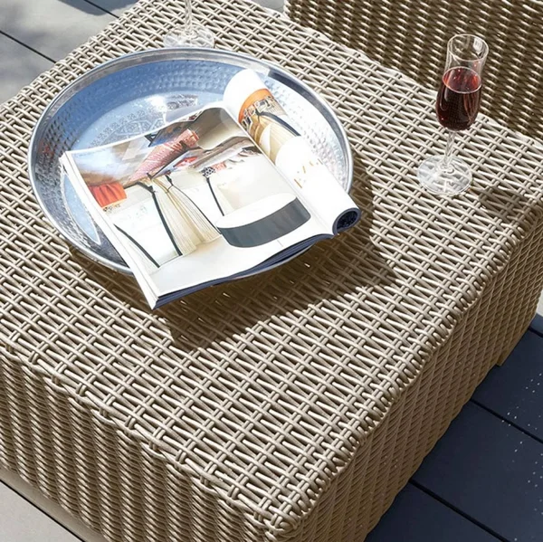 Keter California All-Weather Resin Outdoor Patio Coffee Table - Cappuccino