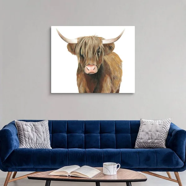 Highland Cattle II, Canvas Wall Art, 45x36, Great Big Canvas