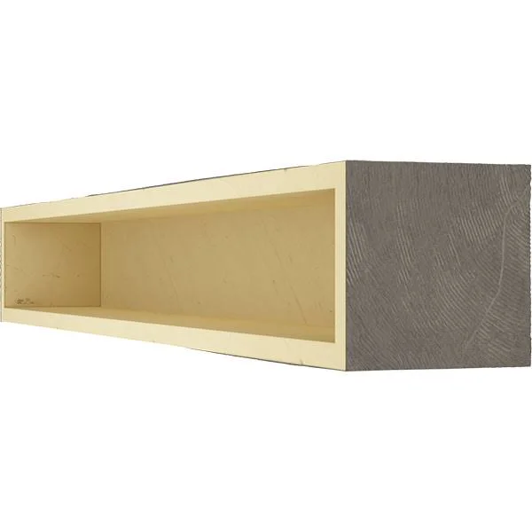 Ekena Millwork MANUKP04X08X48AC 4x22H x 8x22D x 48x22W Knotty Pine Faux Wood Fireplace Mantel, Aged Cedar