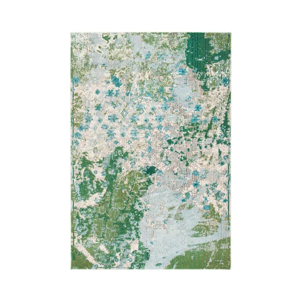 Safavieh Monaco Phoebe Abstract Area Rug, Green/Turquoise, 4& x 5&7 inch