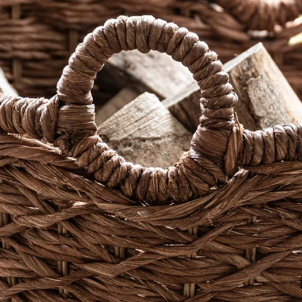 IKEA - LUSTIGKURRE Basket - brown/nipa Palm, 22絰22 絰15 ¾