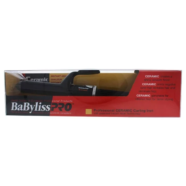 Babyliss Pro Professional Ceramic Curling Iron - Model #BABC75MC - Black by BaBylissPRO for Unisex