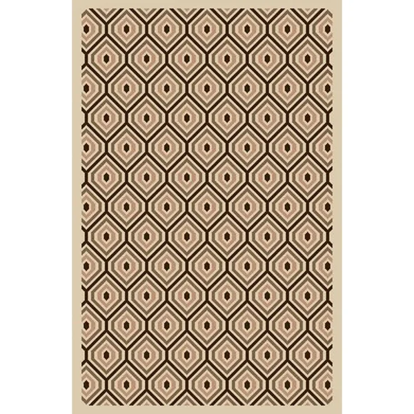 Safavieh Veranda Cream/Aqua 6 ft. 7 in. x 9 ft. 6 in. Indoor/Outdoor Area Rug