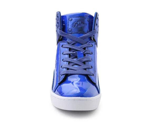 Women's Pastry Pop Tart Glitter High Top Sneaker - Size: 10, Blue