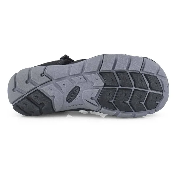 Keen Big Kids& Seacamp II CNX Sandals Size 4 - in Black/Steel Grey