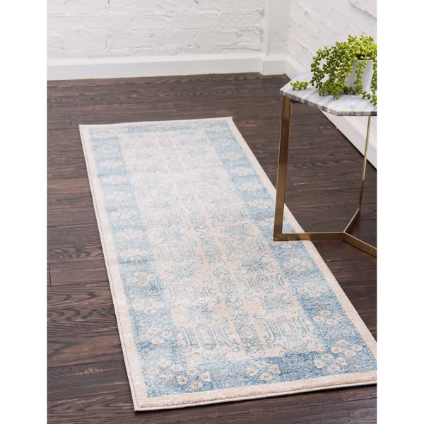 Unique Loom Aigen Salzburg Runner Rug - 2& 7 x 10& (Beige)